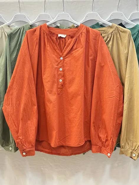 Mimi & Gogo - Wholesale Blouse - Women's - Tunisian Collar Cotton Blouse, @54601_BsColTunisien2