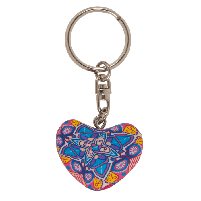 Out of the blue KG - Wholesale Keychain - Women's - Metal keychain, Clay Heart,2