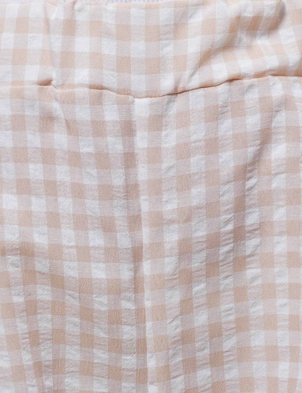 Sweetkama – Großhandel Hose – Damen – Damen Karierte Hose mit Seitenschlitz und Schleife SKP410945