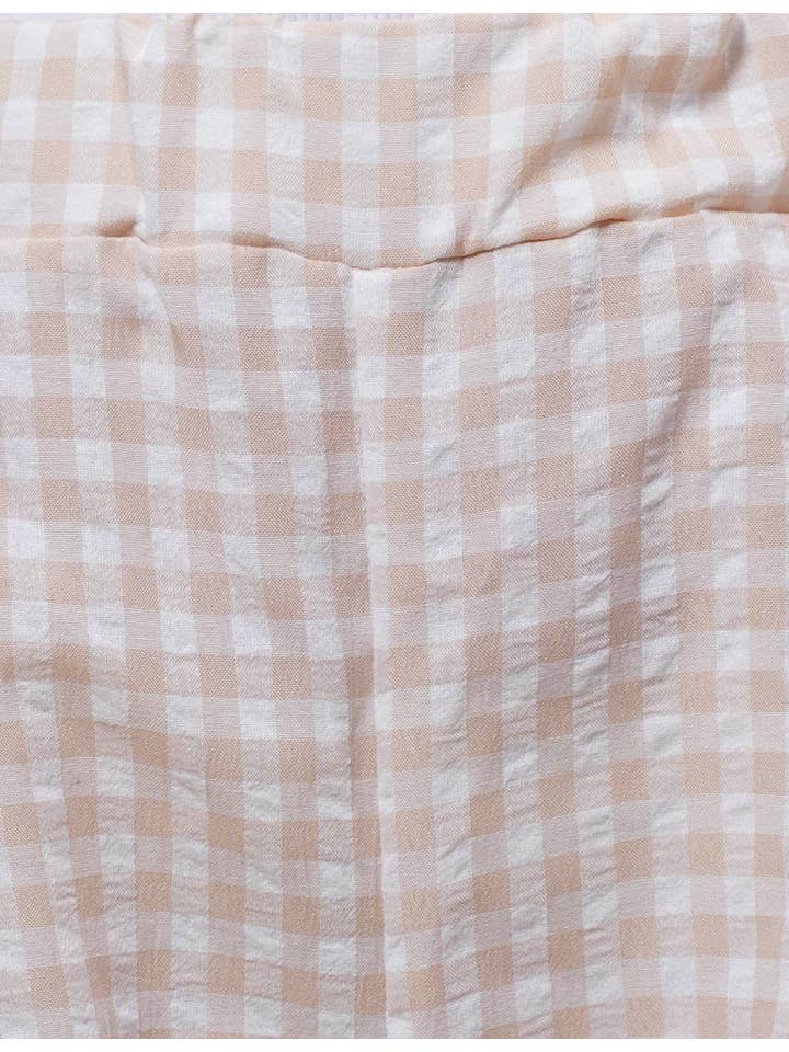 Sweetkama – Großhandel Hose – Damen – Damen Karierte Hose mit Seitenschlitz und Schleife SKP410945