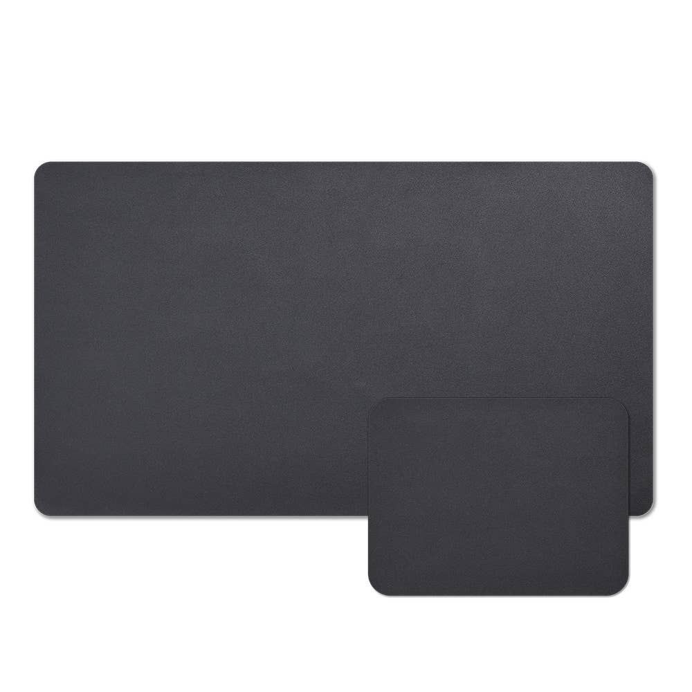 Desk pad, faux leather, black for wholesale on Faire6
