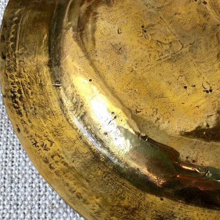 High crafty - Wholesale Decorative Tray - Moroccan Small Vintage Tray – Handmade Carved Metal, 16cm6