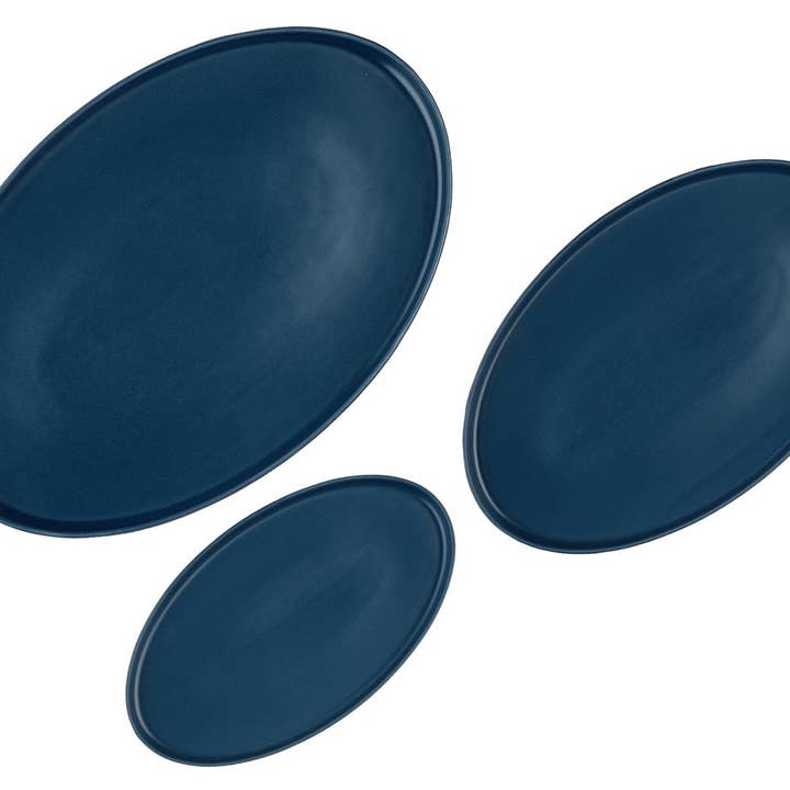 Serviertablett SCANDI - 3-teilig - Marine für den Großhandel von Björn