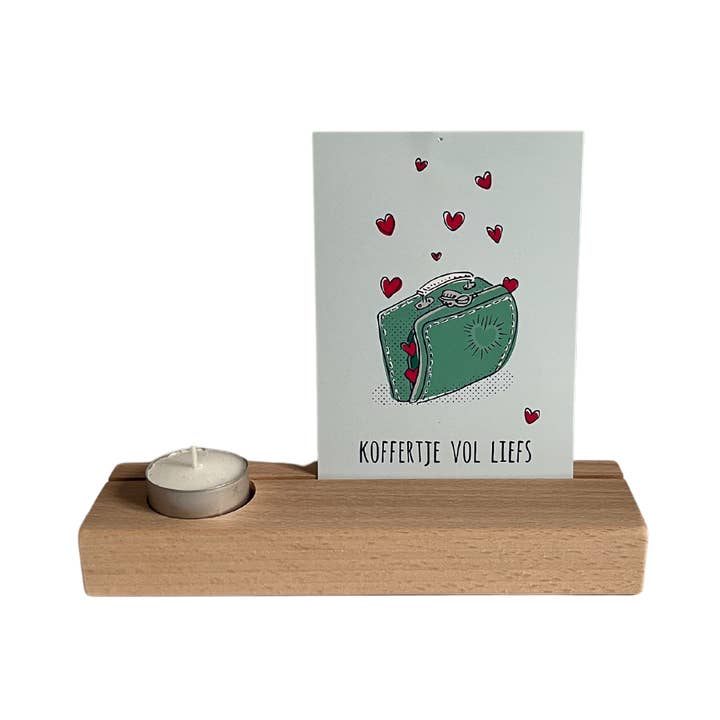 Kinderkoffertjes.nl - Wholesale Kaarsenhouder - Houten KAARTENHOUDER waxinelichtje2