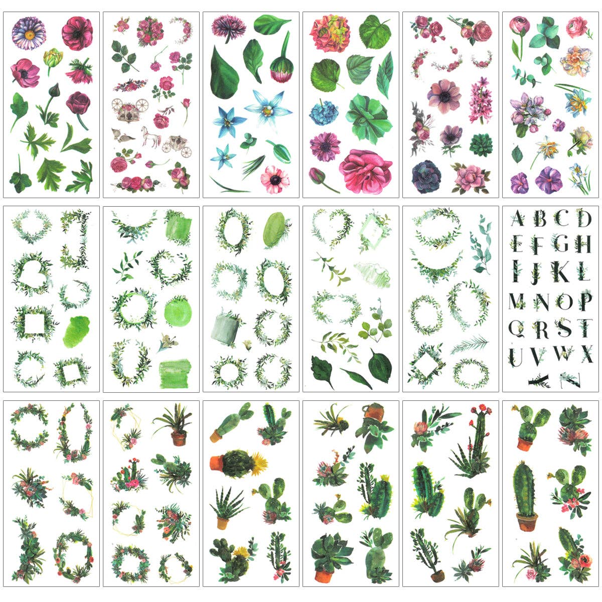 Wrapables.com - Wholesale Sticker - Wrapables Washi Stickers Sets for Scrapbooking, DIY Crafts16