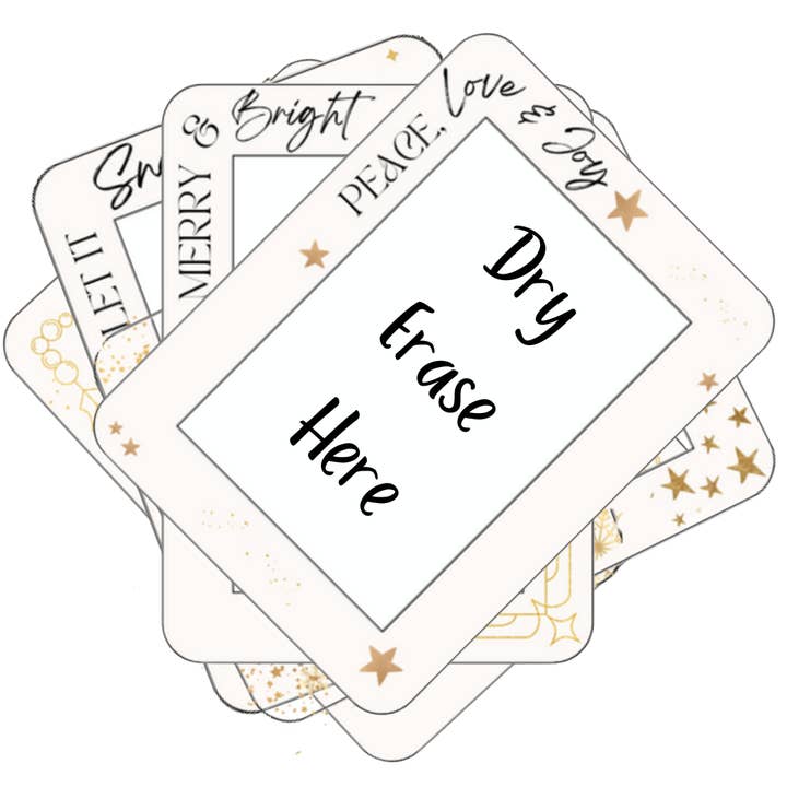 Lot de 5 notes adhésives réutilisables Fodeez® neutres pour les fêtes 2 x 3 pour la vente par Fodeez® Frames