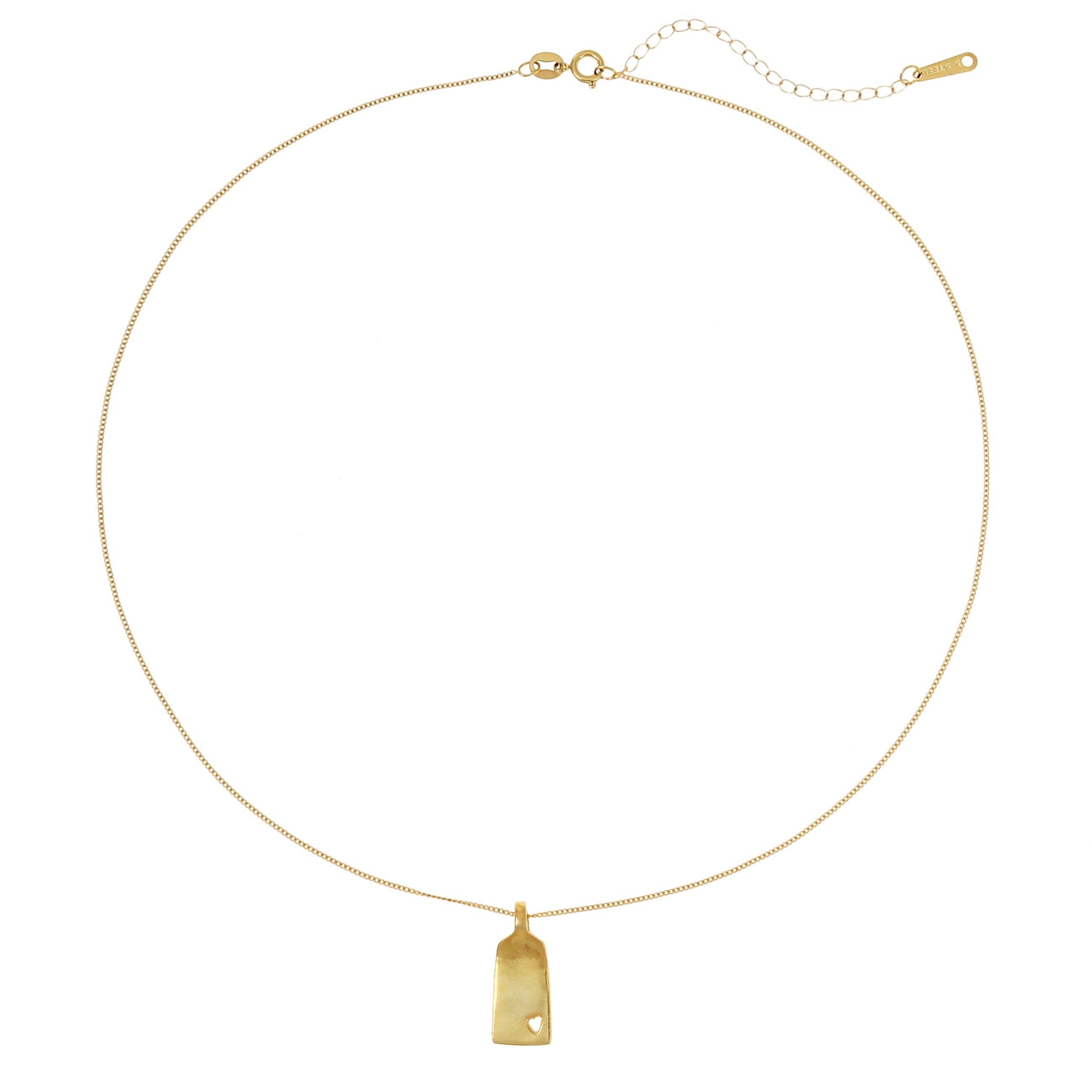 Made By Nami - Wholesale Pendant/Charm Necklace - Gold necklace made of 925 sterling silver with heart1