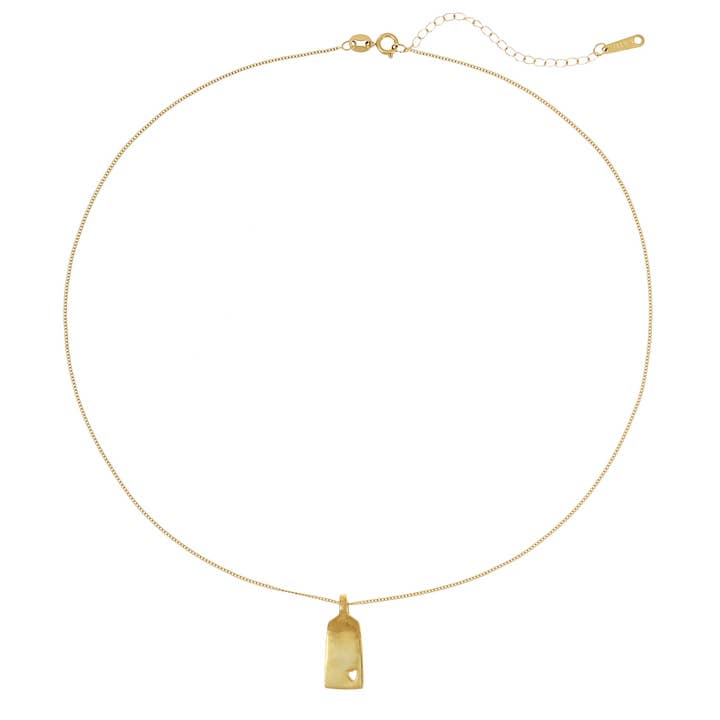 Made By Nami - Wholesale Pendant/Charm Necklace - Gold necklace made of 925 sterling silver with heart1