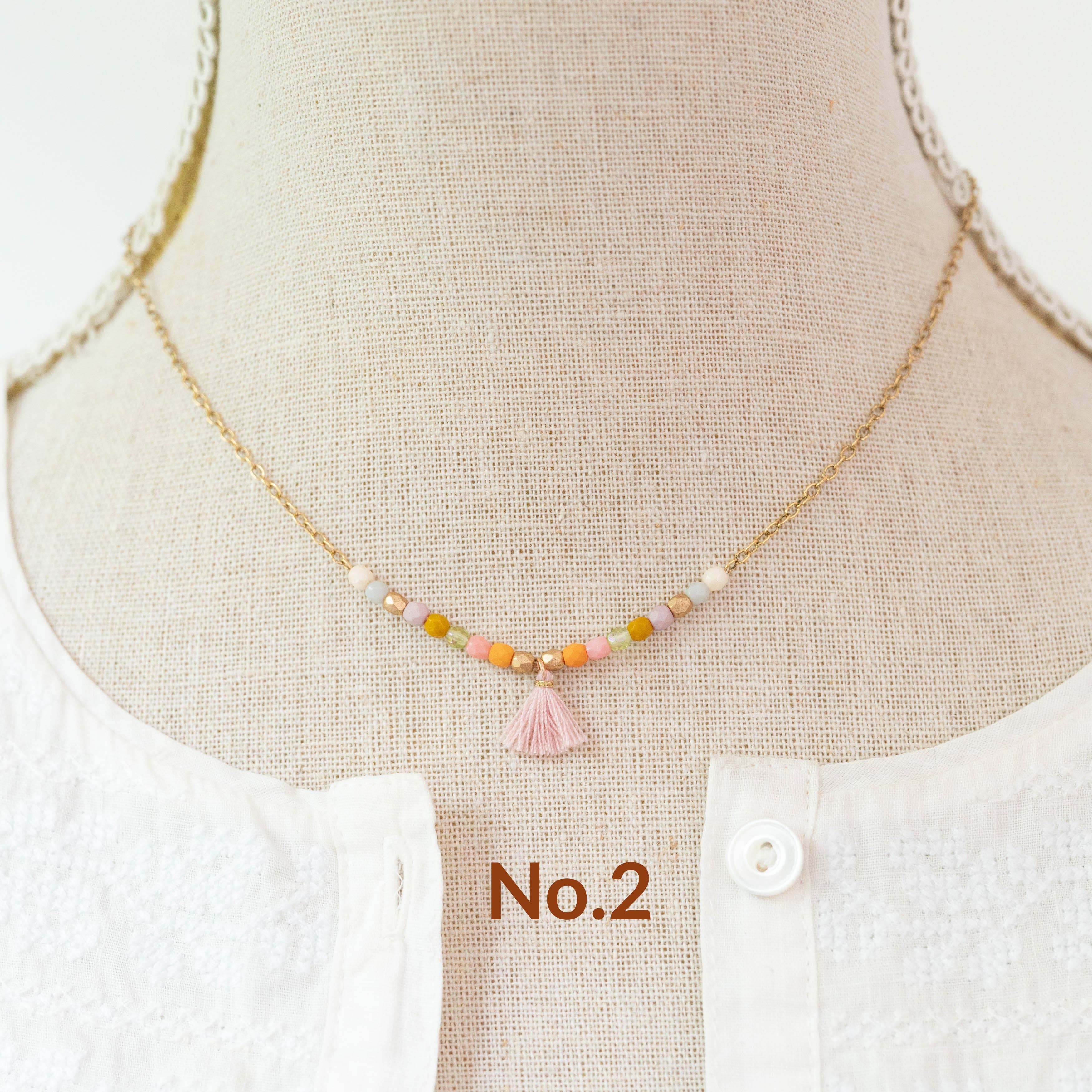 Nest Pretty Things - Wholesale Beaded/Pearl Necklace - Dainty Tassel Necklace6