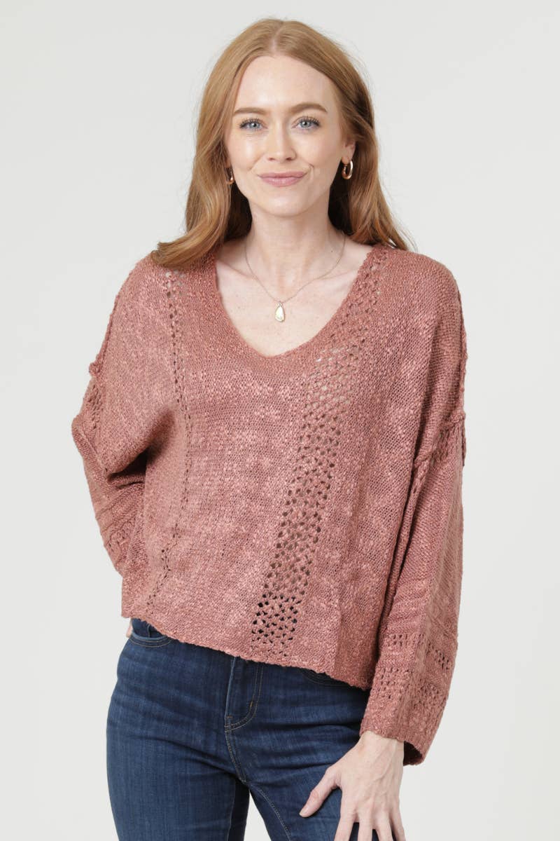 ANGIE - Wholesale Knit Sweater - Women's - XHE55-ASIS BEACHY LIGHT WEIGHT V NECK CROP PULLOVER SWEATER3