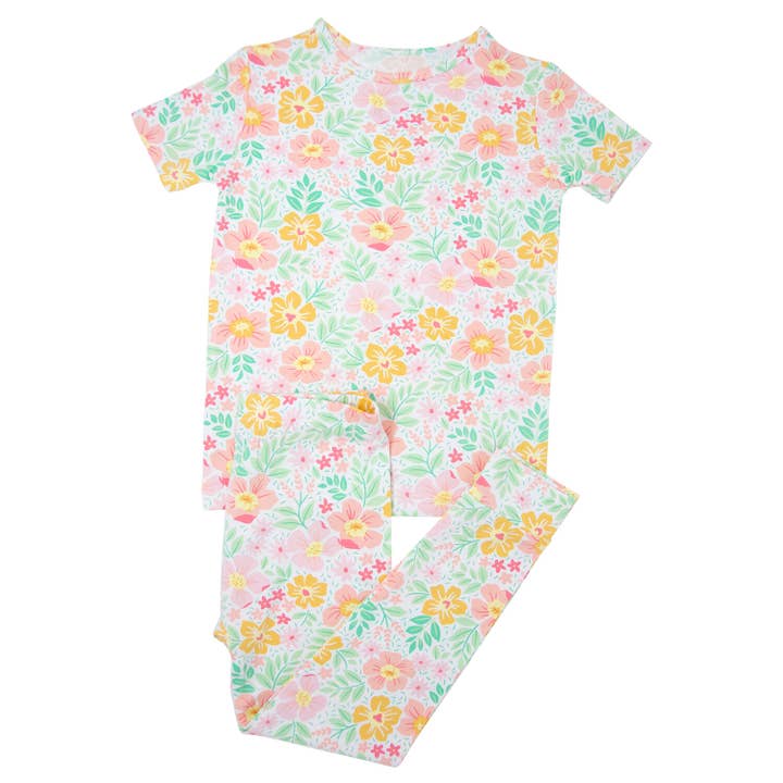 Pijama Big Kid S/S - Fantasy Flower para venta al por mayor de Sweet Bamboo