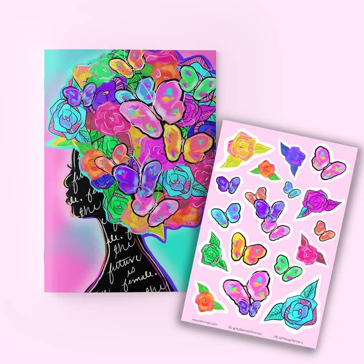 The Future Is Beautiful - Set di diario e adesivi per la vendita all'ingrosso da parte di Timmery