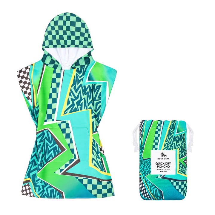 Dock & Bay Poncho - Kids - Tide Skater for wholesale by Dock & Bay USA