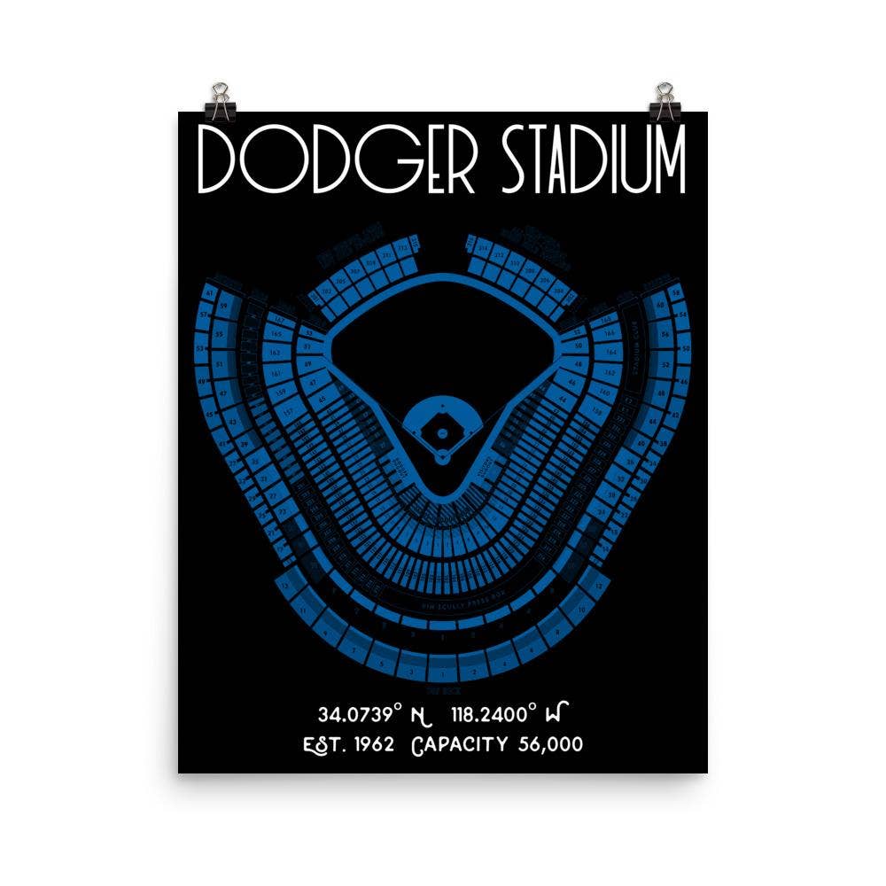 Stadium Prints by BTB - Wholesale Poster - Los Angeles Dodgers Dodger Stadium Poster Print5