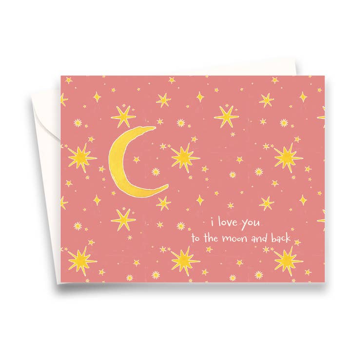 Celestial Valentine's Day or Anniversary Greeting Card for wholesale by papierwinkel