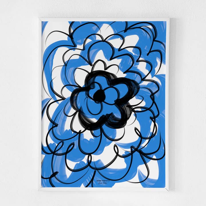 Azzurrina - Impressão artística digital original por atacado de Isabella Pistillo