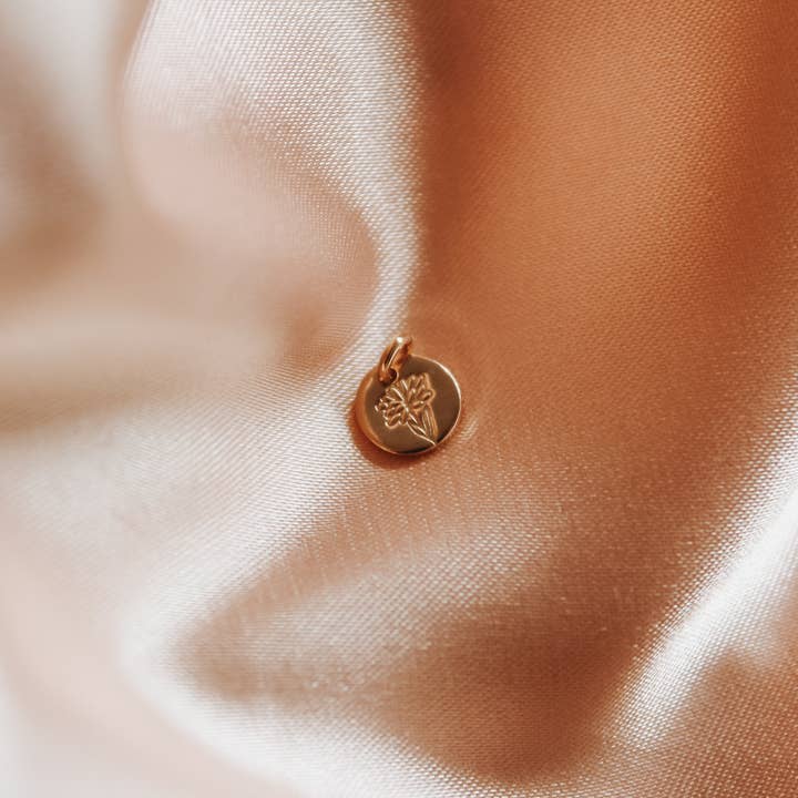 Ever Aster - Wholesale Individual Charm/Pendant - Small Birth Month Flower Charm Add Ons13