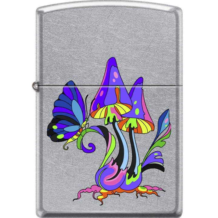 Sunshine Joy - Wholesale Lighter - Mushroom Butterfly Zippo Lighter