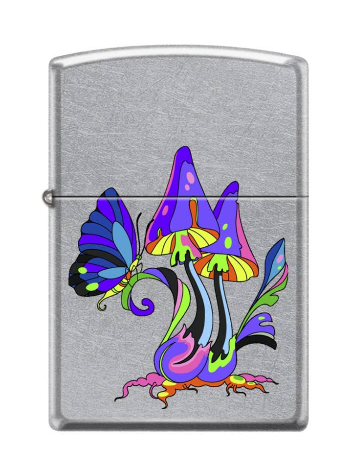 Mushroom Butterfly Zippo Lighter for wholesale by Sunshine Joy