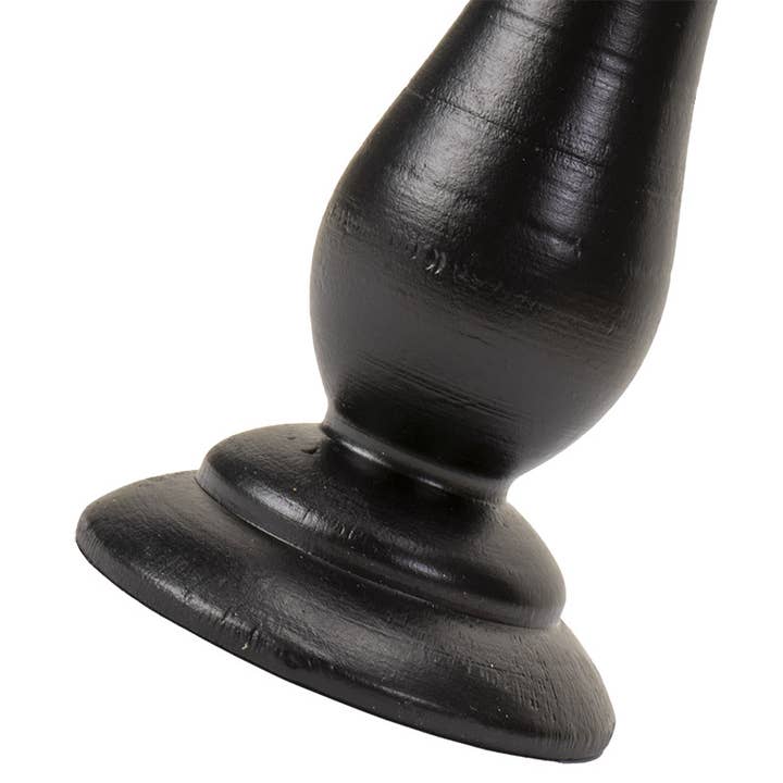 Pacific Trading - Wholesale Decorative Tabletop Object - 15214 Small Black Crystal Ball on Stand Halloween Decor C/12