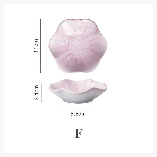 Homerely (We Cover All Import Duties) – wholesale Decorative plate/dish/bowl – Ceramic Flower Shape Plate5