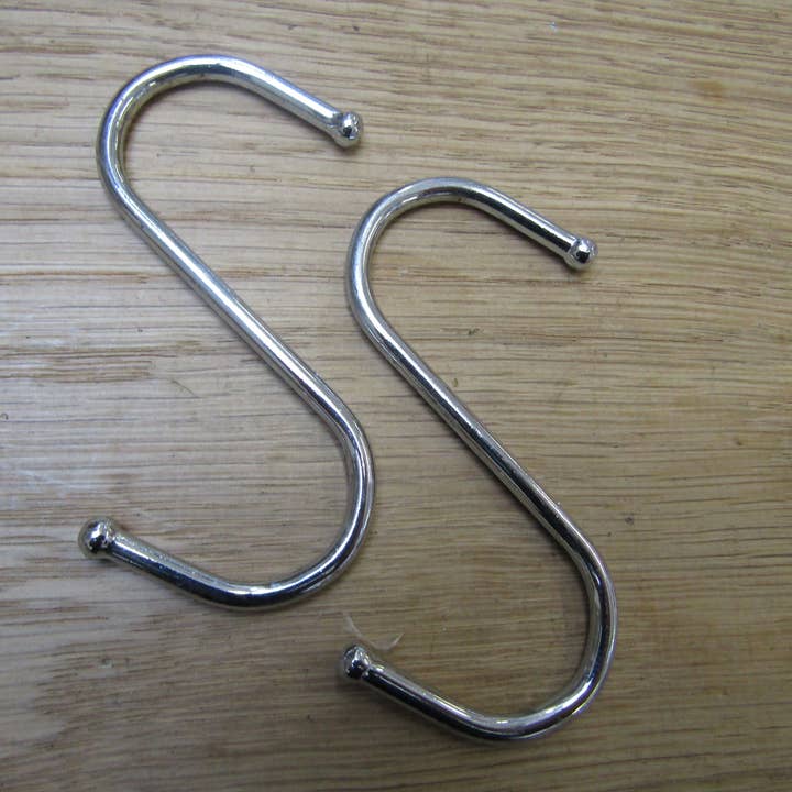 Gancho S de acero cromado de 4» para venta al por mayor de IronmongeryWorld