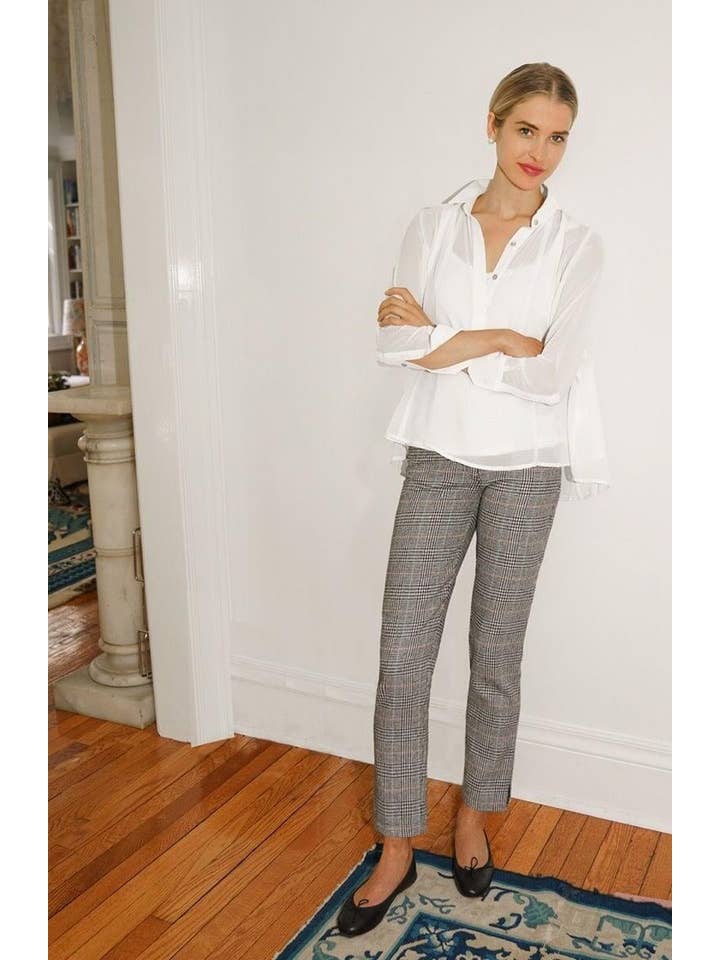 Gretchen Scott LLC - Wholesale Blouse - Women's - Chiffon Seamed Top13