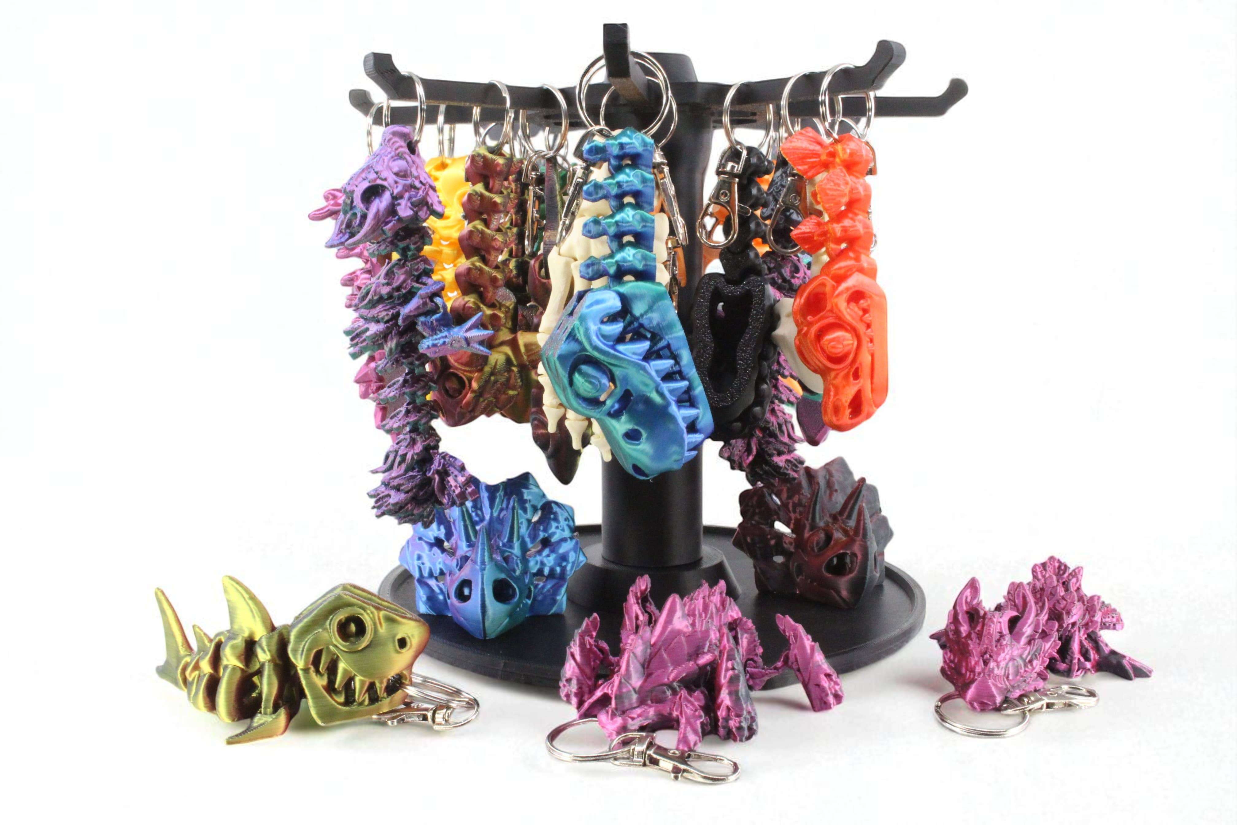 PowerTRC 3D Print - Wholesale Keychain - Unisex - 3D Printed Mixed Keychains with Stand, Mixed Styles/Color7