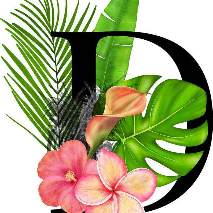 Mason Jar Merchant – Großhandel Trinkglas/Tasse – Einmachglas-Tumbler mit tropischem Monogramm4