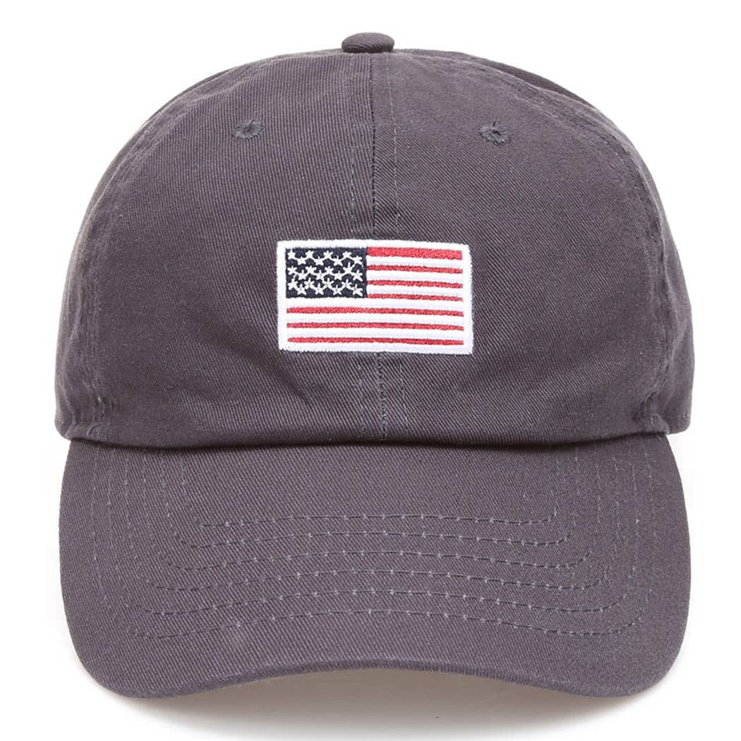 Fashion City – wholesale Baseball cap – Unisex – American Flag Patched Cotton Baseball Cap6