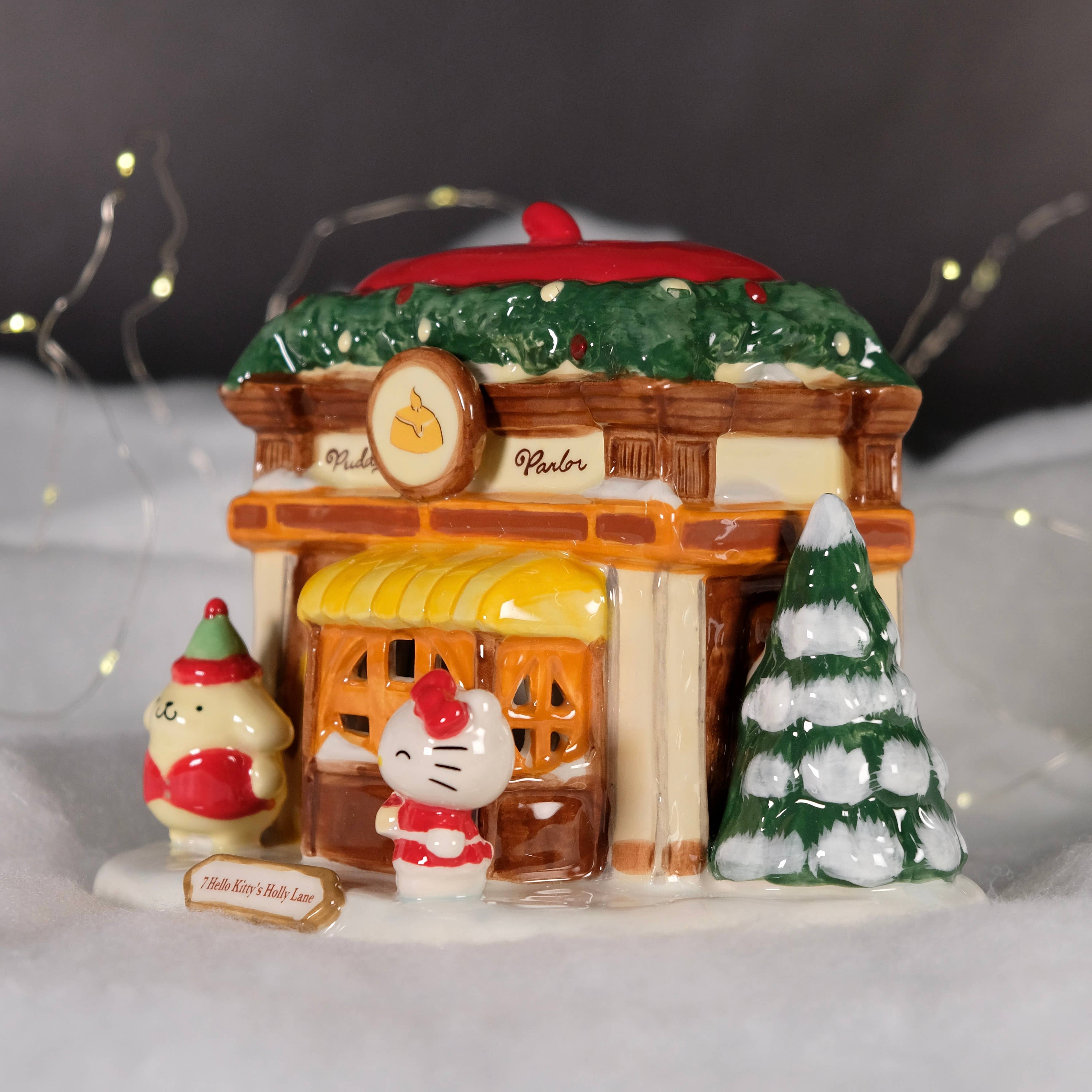 Blue Sky Clayworks - Wholesale Christmas Decoration - Pompompurin Pudding Parlor Christmas Candle House2