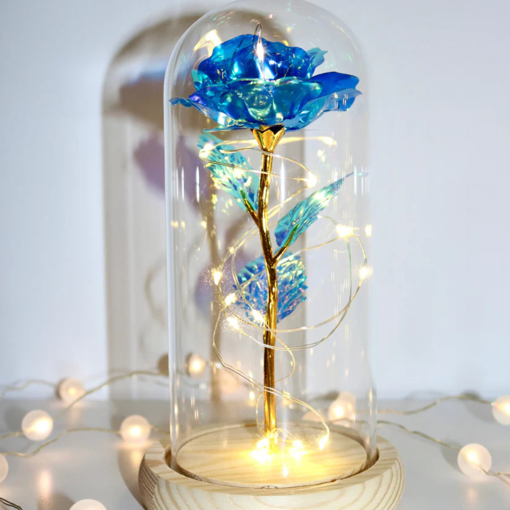 Moderny – wholesale Dekorativt bordsobjekt – Faerelle™ Glittrig Ros12