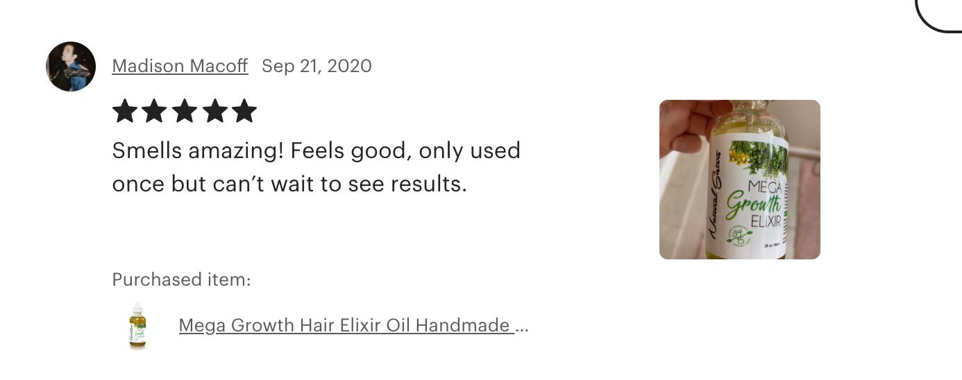 Nature's Lab - Natural Sisters - Vendita all'ingrosso Oli per capelli - Mega Growth Hair Elixir (piccolo), 2 once, per la crescita dei capelli, confezione da 38