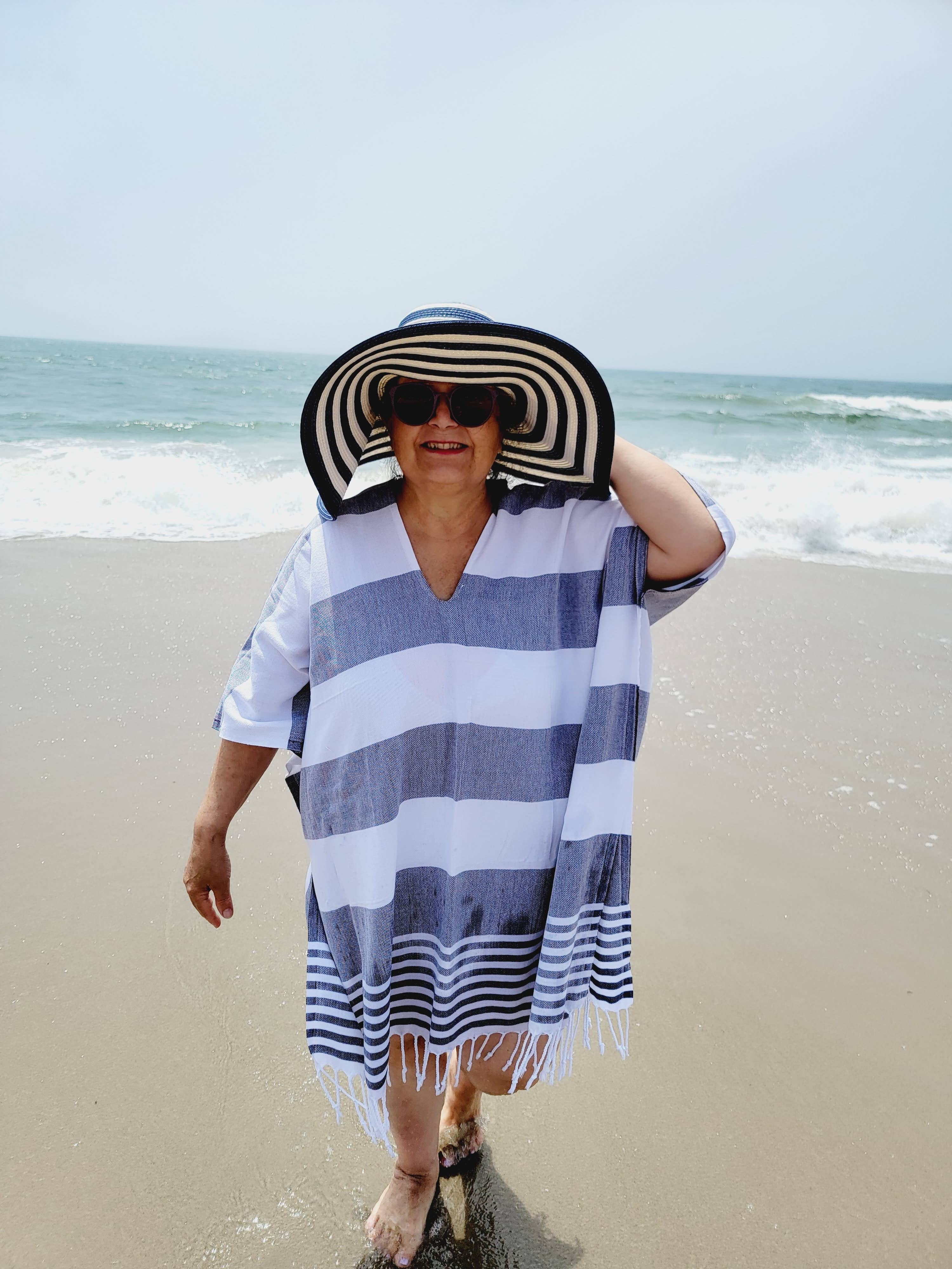 EBRU Home – Engroshandel Strandbadekåbe – Dame – Strandkjole, Stranddække, Håndlavet Lys betræk