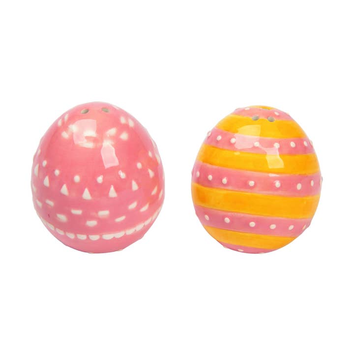 Transpac - Wholesale Salt & Pepper Shaker Set - CLOSEOUT Transpac Dol Easter Egg S/P S/2 Easter Home Décor