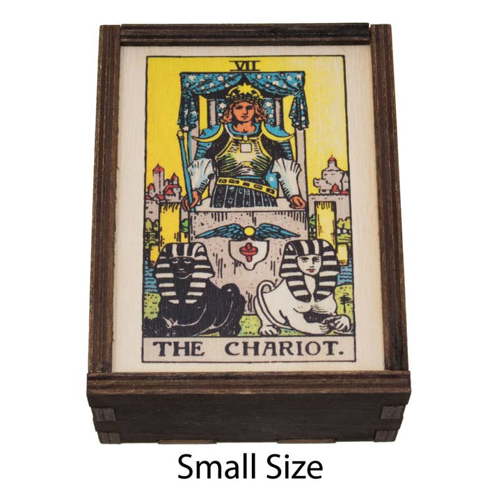 Most Amazing - Vente Boîtes décoratives - Tarot - 7 - Le Chariot Boîte de rangement pleine couleur4
