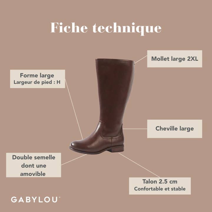 Gabylou - Wholesale Boots - Women's - Wide Calf Boots 2XL - Melania Model20