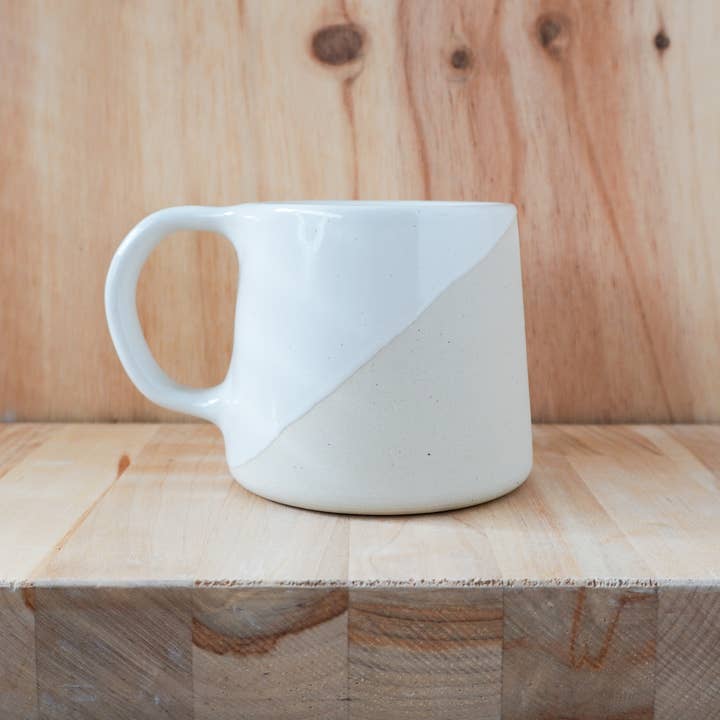 Shelby Page Ceramics - Wholesale Coffee Mug - Classic Taper Mug - Angle Dip0