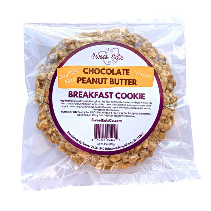 Sweet Eats - Wholesale Biscuit - GF + Vegan Chocolate Peanut Butter Breakfast Cookie