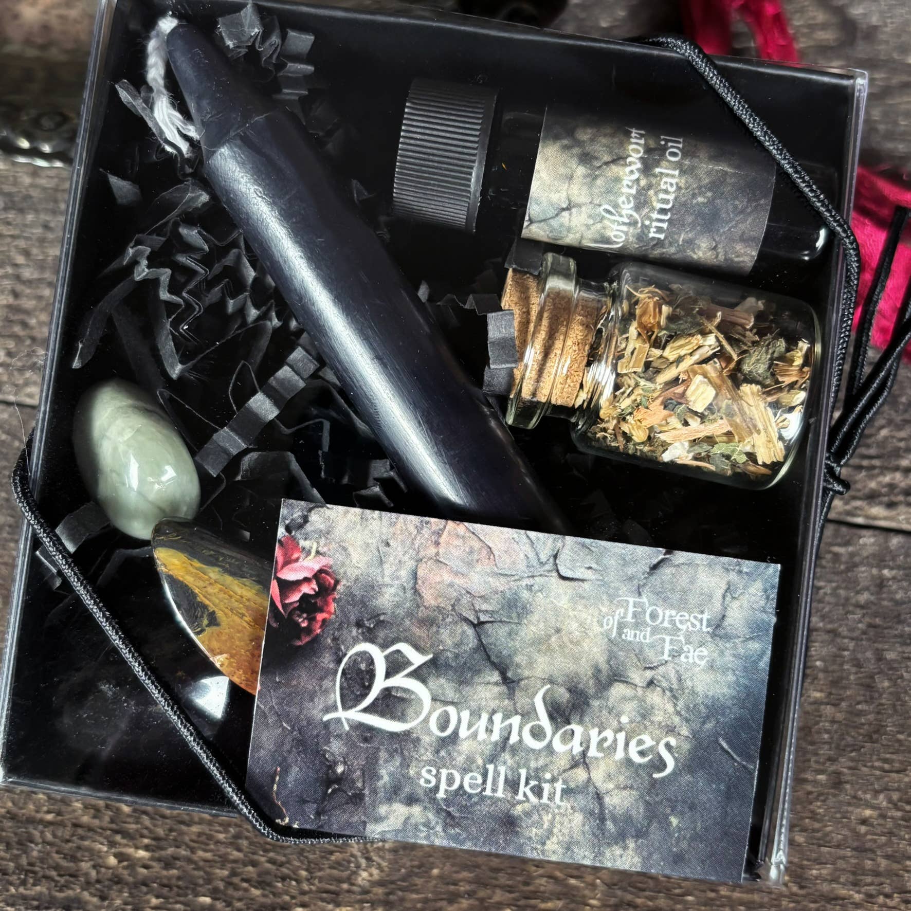 of Forest and Fae – wholesale Meditation supplies – Boundaries Spell Kit • Witchcraft Protection & Sacred Space3