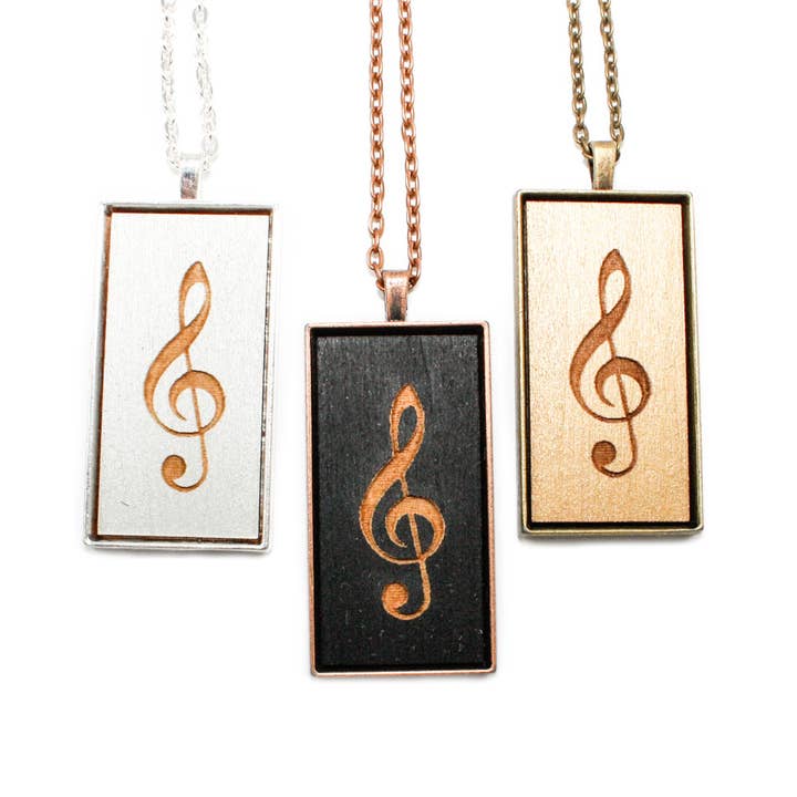 Pingente Camafeu grande - Clave de agudos por atacado de Once Again Sam