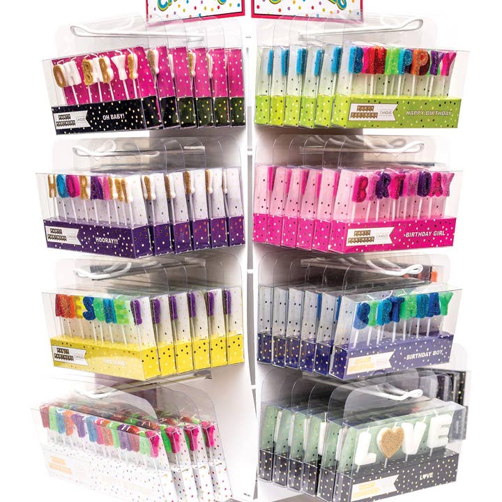 16 Prong Candle Program - Icon and Text Candles and other Purchase Wholesale velas cumpleanos. Free Returns & Net 60 Terms on Faire trending on Faire.