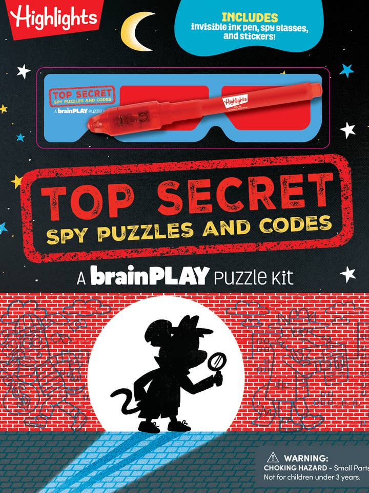 brainPLAY Top Secret Spy Puzzles and Codes for wholesale by Highlights for Children