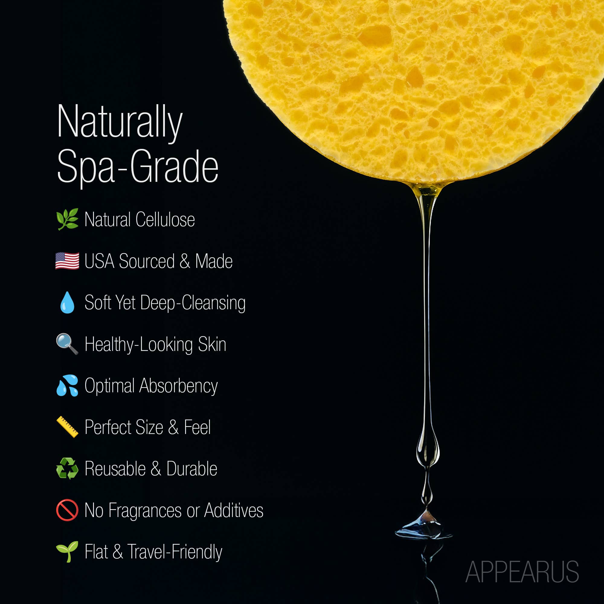 Appearus Products Corp. – wholesale Make-up sponge/blender – Compressed Natural Cellulose Facial Sponges 100 Pack1