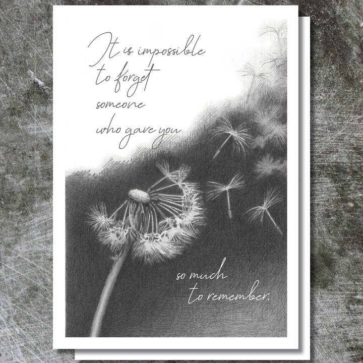 Karen Ritz Cards - Wholesale Rouwkaart - Onmogelijk om Sympathy Notecard te vergeten1