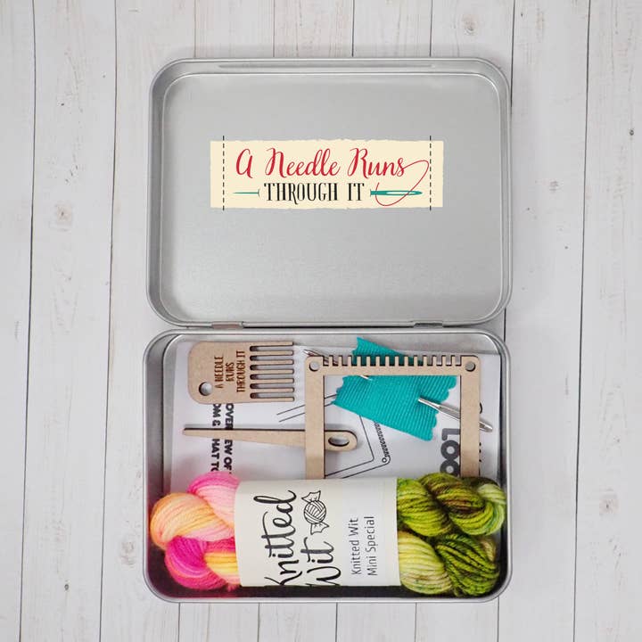 Mini Square Loom kit, craft kit weaving for wholesale by A Needle Runs Through It