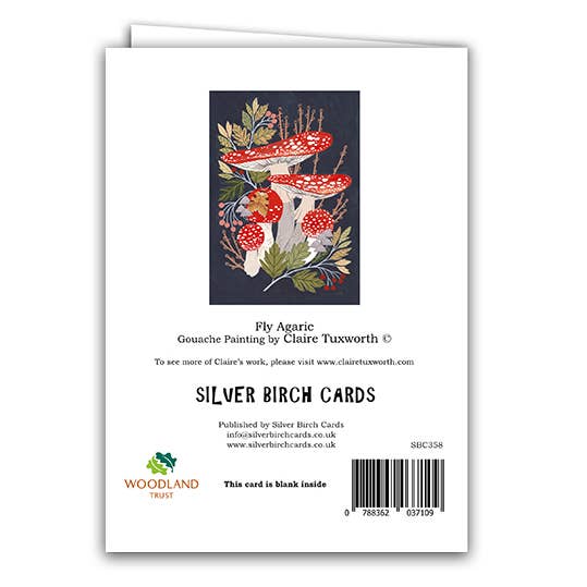 Silver Birch Cards - Wholesale Everyday Greeting Card - Blank Greeting Card "Fly Agaric Toadstool"1