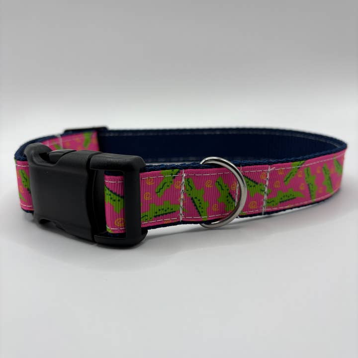 1" Alligator Dog Collar, handmade dog collars (Copy) for wholesale by Baylor's Bow Ties