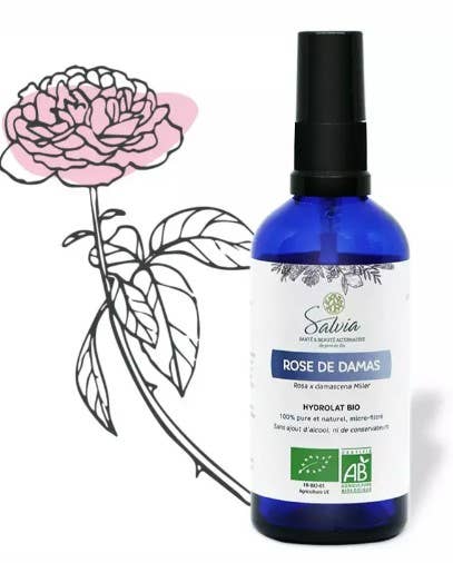 Salvia - Wholesale Face & Body Mist/Water - Damask rose - Organic hydrosol - 100 ml0