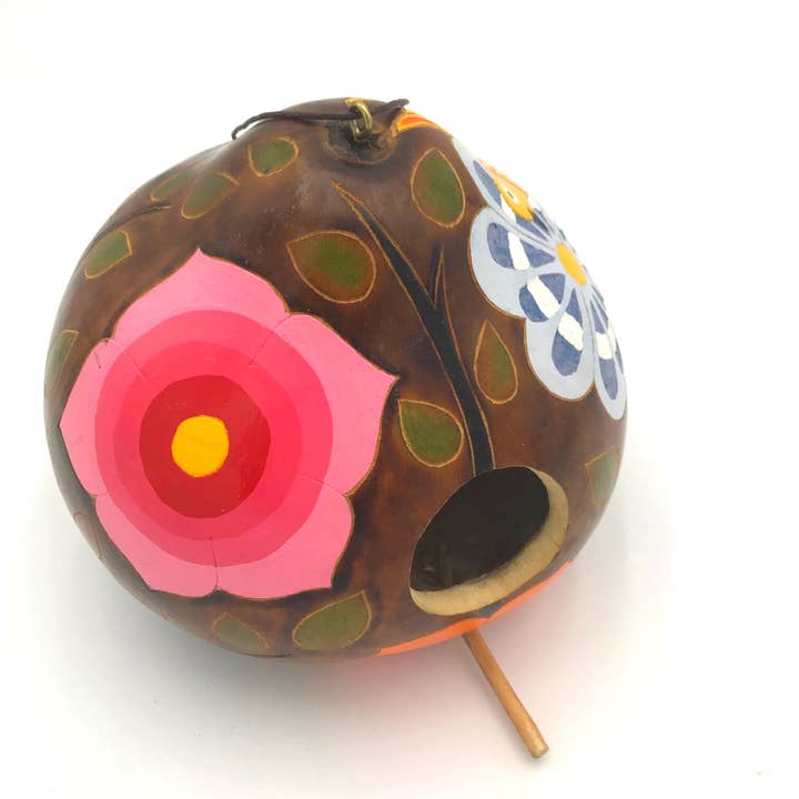 Blossom Inspirations - Wholesale Bird House - Floral Birdhouse Gourd5